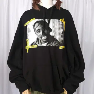 used XL 사이즈/2PAC POETIC JUSTICE 후드 맨투맨