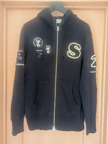 루프 휠러 피넛 콜라보 집업 후드티 사이즈 L