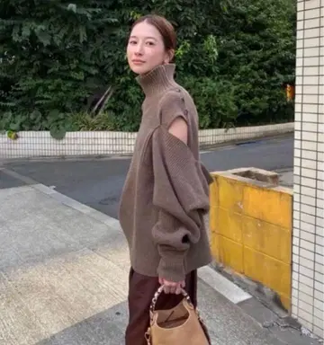 CLANE 2WAY OFF SHOULDER KNIT TOPS