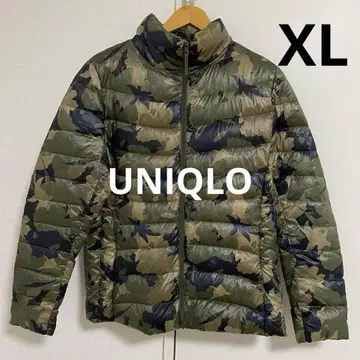 유니클로 울트라 라이트 다운 자켓 카모 패턴 XL