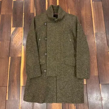 Bambridge 울 더블 브레스트 피 코트 M 사이즈