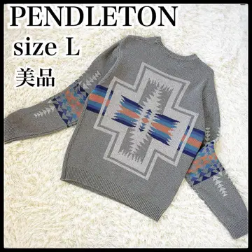 펜들턴 스웨터 니트 긴팔 오르테가 치마요 히라이 다이 네이티브 L