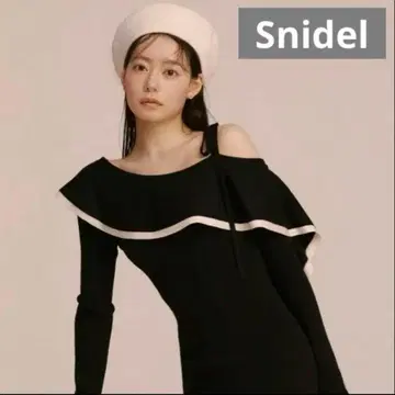 Snidel 스나이델 원숄 니트 원피스