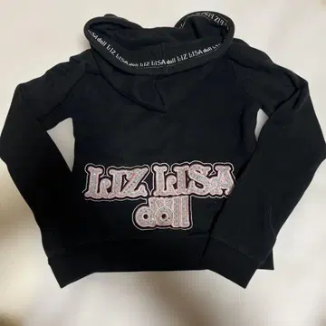 레어 리즈리사 인형 후드티 블랙 F 주얼 데코 히메 갸루 헤이세이
