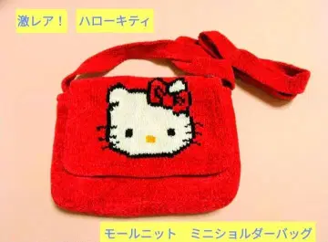 미사용 새상품 헬로키티 몰 니트 미니 숄더백