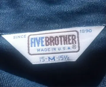 파이브 브라더 데님 버튼다운 셔츠 M USA제 거의 dead