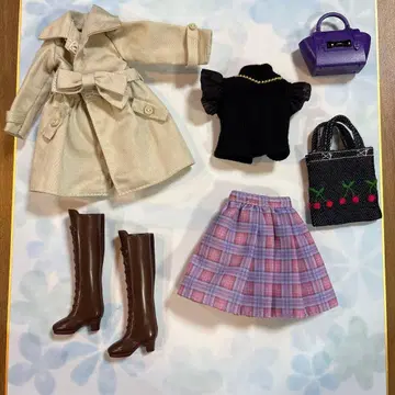 필 더 윈드 리카짱 트렌치코트 가방 체리