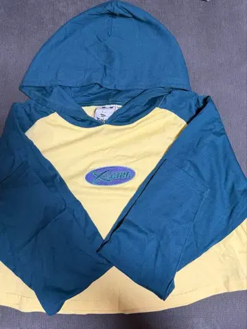 [ 새상품 미사용품 ] X-girl 크롭 기장 후드 부착 롱 T 엑스걸