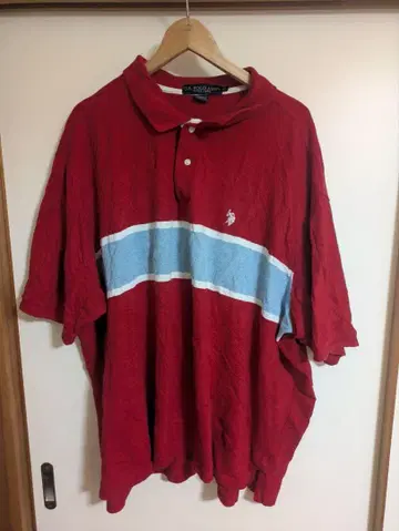 U.S. POLO ASSN. 레드 피케 셔츠 3XL