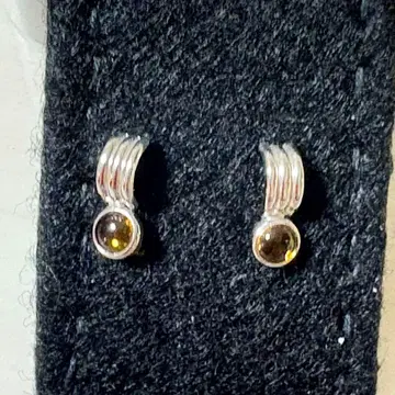 K14WG 시트린 귀걸이