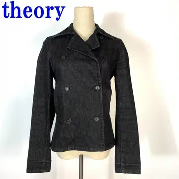theory 띠어리 블랙 데님 테일러드 자켓 2 C583