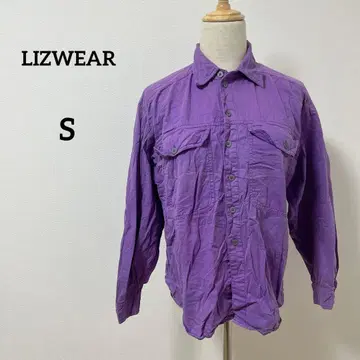 [레어 컬러] 90s LIZWEAR 워크 셔츠 퍼플 퍼플네이비 S 사이즈