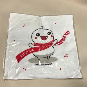 오사카 간사이 만박 2025 오스트리아 파빌리온 손수건 아카시로아카