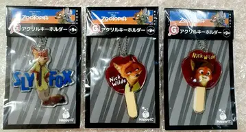 주토피아 해피 복권 아크릴 키링 묶음 판매