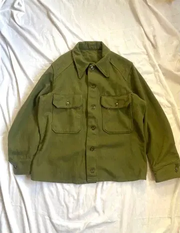 50s US ARMY OG108 빈티지 울 필드 셔츠 실물