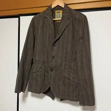 291295=HOMME 체크 무늬 테일러드 자켓 M