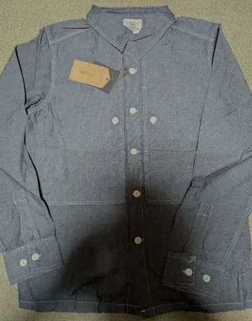 U.S.ARMY 데님 셔츠 디테일 샴브레이 셔츠