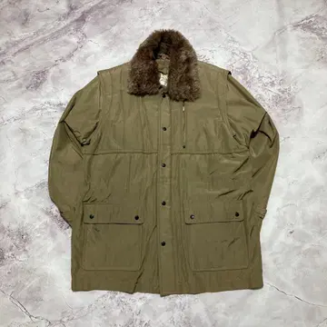 vintage N-1 덱 자켓 카키 아메카지 밀리터리 퍼