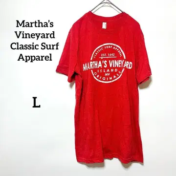반팔 T셔츠 [ L ] 빨간색 Martha's Vineyard