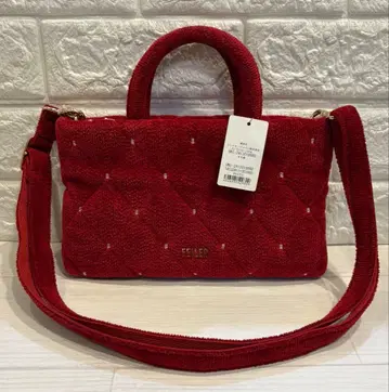 새상품 미사용 페이러 유니 미니 숄더백 다크 레드