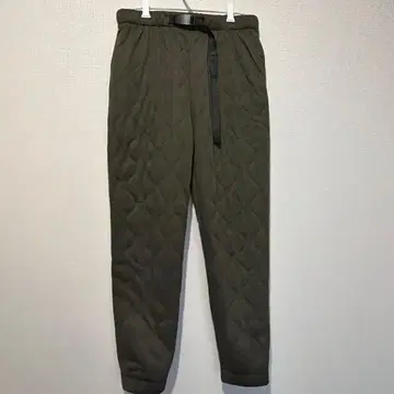 wmb 올리브색 퀼팅 팬츠 카고 팬츠