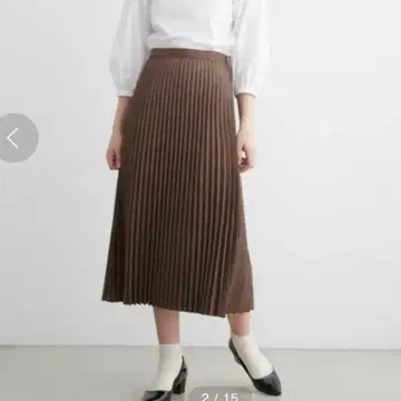 트래디셔널 웨더웨어 롱 플리츠 스커트