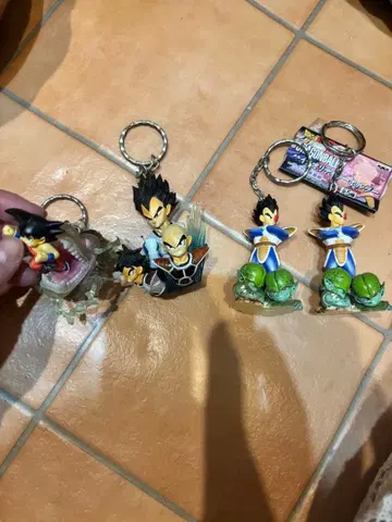 당시물 초회 드래곤볼 키링 4개 세트 베지터