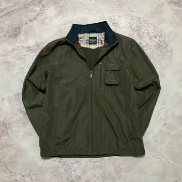 빈티지 올리브 컬러 지퍼 자켓 밀리터리 블루종 아메카지