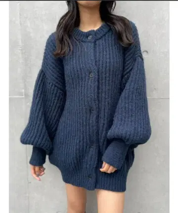 ENVYM 2way 오버 사이즈 가디건 니트