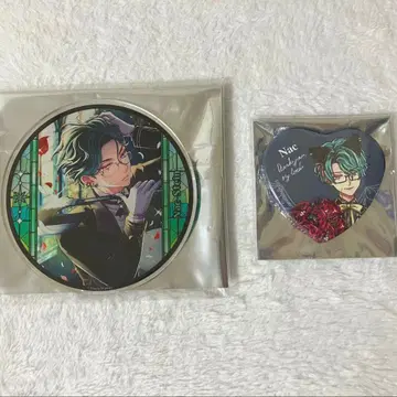 악마성 고양이 나츠키 하트 캔뱃지 아크릴 코스터