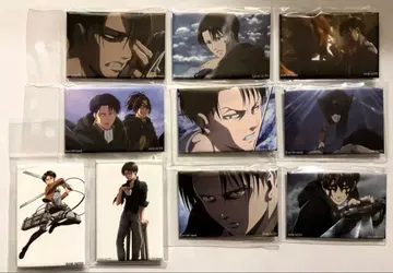 진격의 거인 리바이 이백경 스퀘어 캔뱃지 종합 세트 3