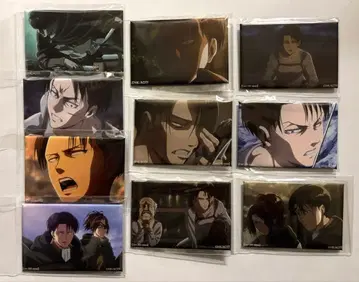 진격의 거인 리바이 200경 스퀘어 캔뱃지 종합 세트 4