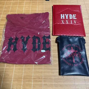 HYDE XXIV 티셔츠 L 사이즈, 파우치 세트