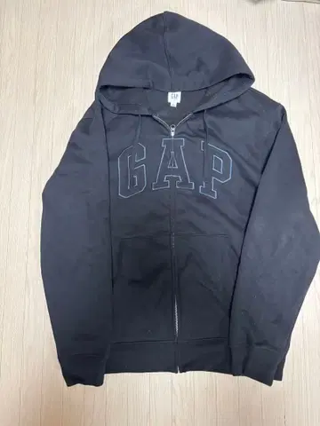 GAP 블랙 집업 후드티 L 사이즈