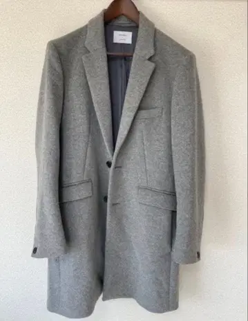 STUDIOUS 그레이 체스터 코트 사이즈 3