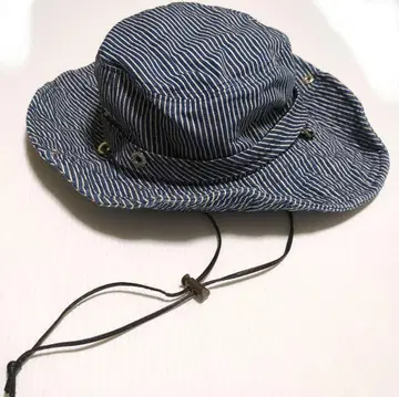 모자 햇 SHAZBOT 히코리 스트라이프 아웃도어 블루 화이트 스트라이프