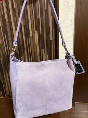 긴자 카네마츠 퍼플 일본제 가죽 백 새상품급 숄더 핸드