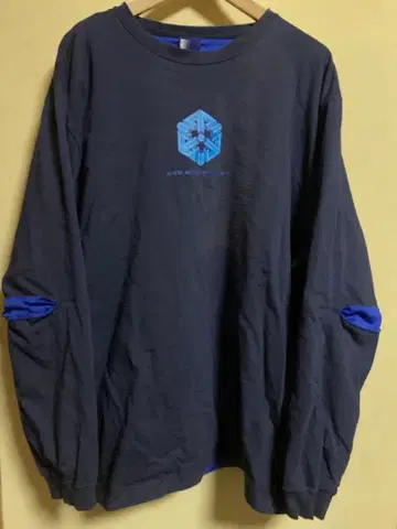 레어 90s 00s WHOEVER 롱티 후에버 네이비 x 블루