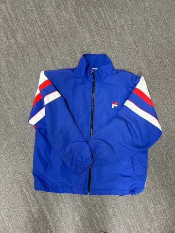 FILA 나일론 자켓 파랑 스트라이프