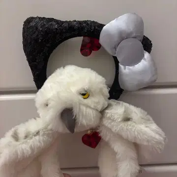 USJ 키티 머리띠 블랙 스팽글 헤드윅