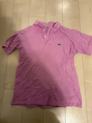 LACOSTE 핑크 피케 셔츠 사이즈 5