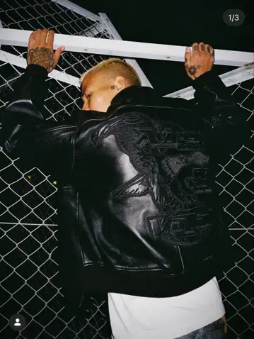 AVIREX VARSITY LEATHER JACKET for VALLAD