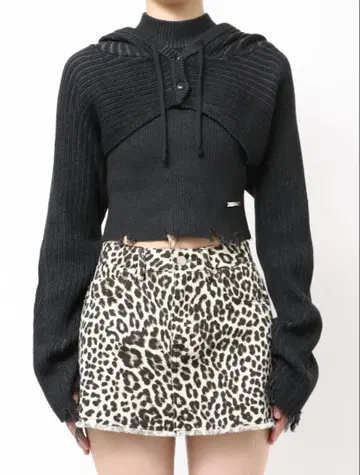 EMODA 후드 페어 니트 에모다