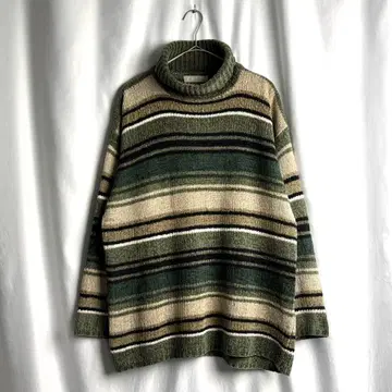 00s zero 벨로아 니트 터틀넥 스웨터 38 S-M