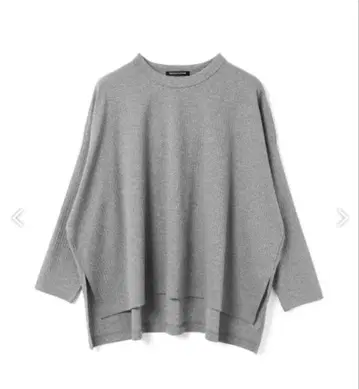 미즈이로 인드 크루넥 와이드 T 그레이