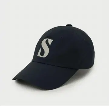 SATUR 네이비 S 자수 캡