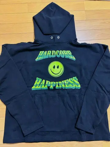 FULL-BK 후드 부착 후드티 블랙 L