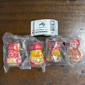가챠 아지노모토사 조미료 키링 4종류