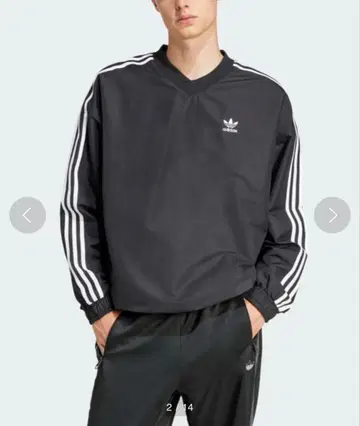 adidas 저리 트랙 자켓 v넥
