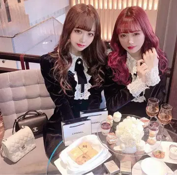 Maison De PRIERE 레이스 벨로아 원피스 블랙